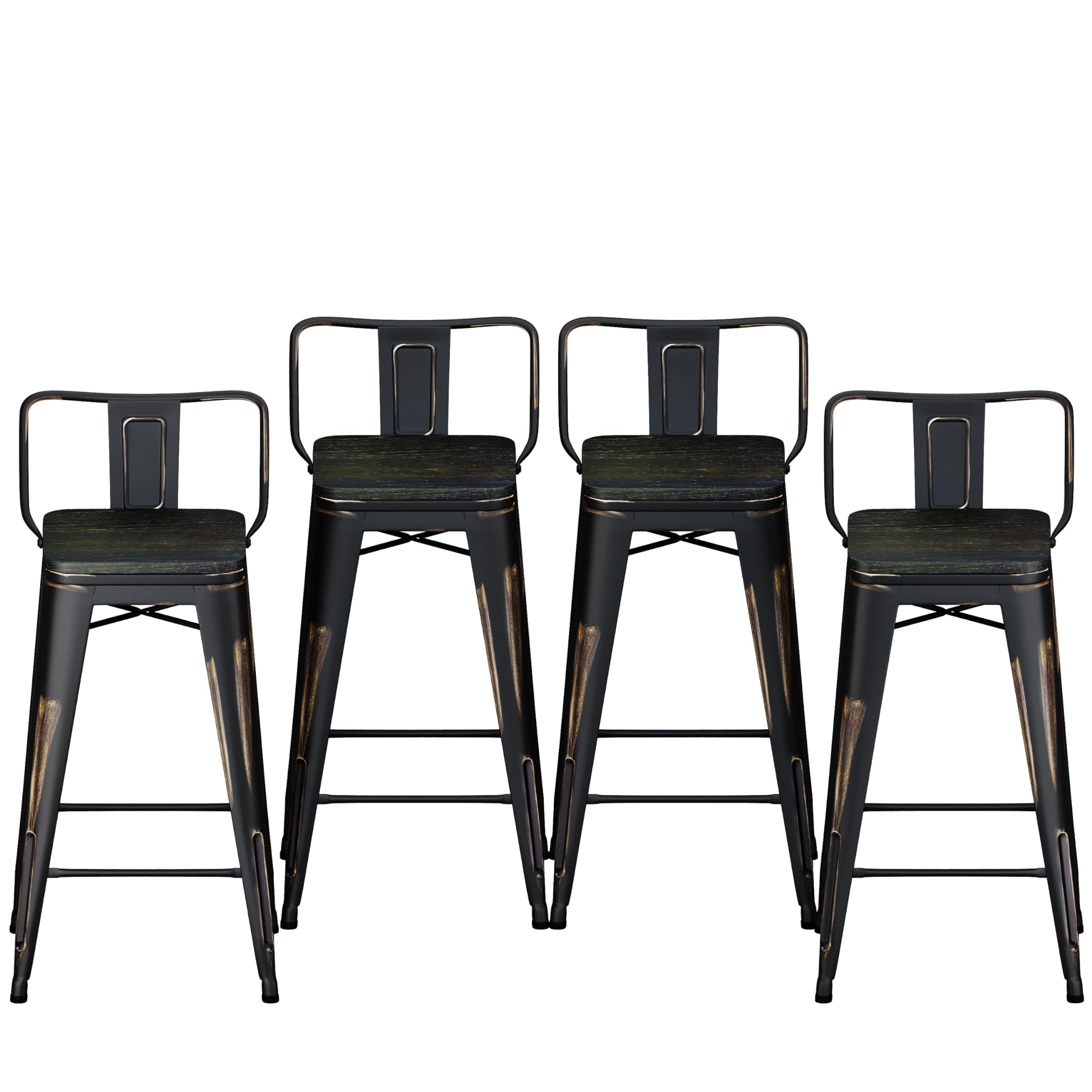 Amazon｜HAOBO Home 24インチ ローバック アンティーク調 ゴールデン