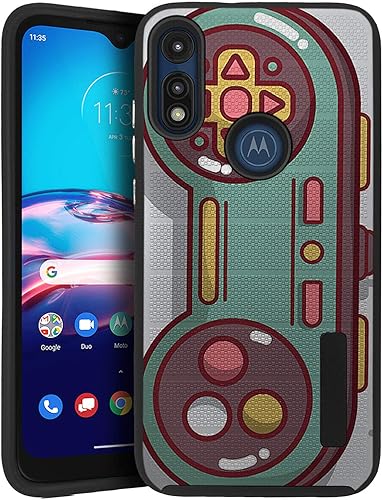 Miniatura 5 de CasesOnDeck - Funda de agarre compatible con Motorola Moto E 7 generaciónMoto E 2020 Grip Tactical funda delgada de goma resistente negro mate