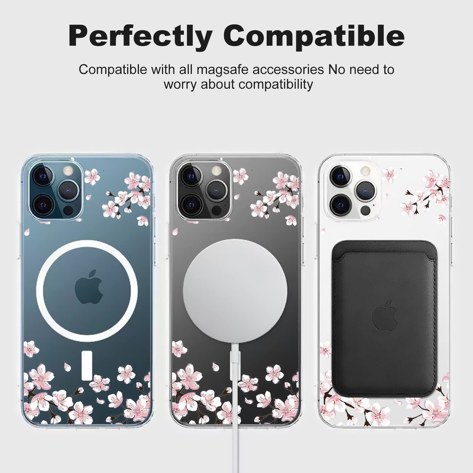 Amazon.com: UNNKINE Magnetic Sakura Case for iPhone 12 Pro Max