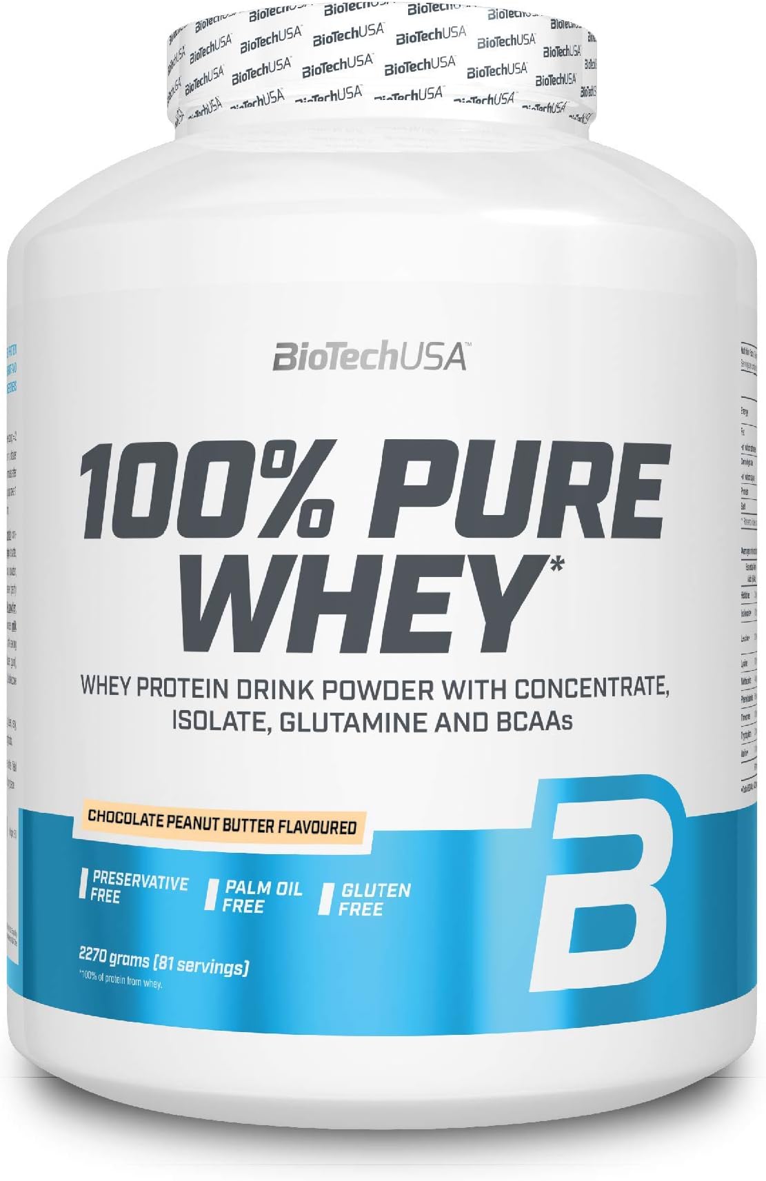 BiotechUSA - Pure Whey Protein (Chocolate-Peanutbutter) 2270 gms