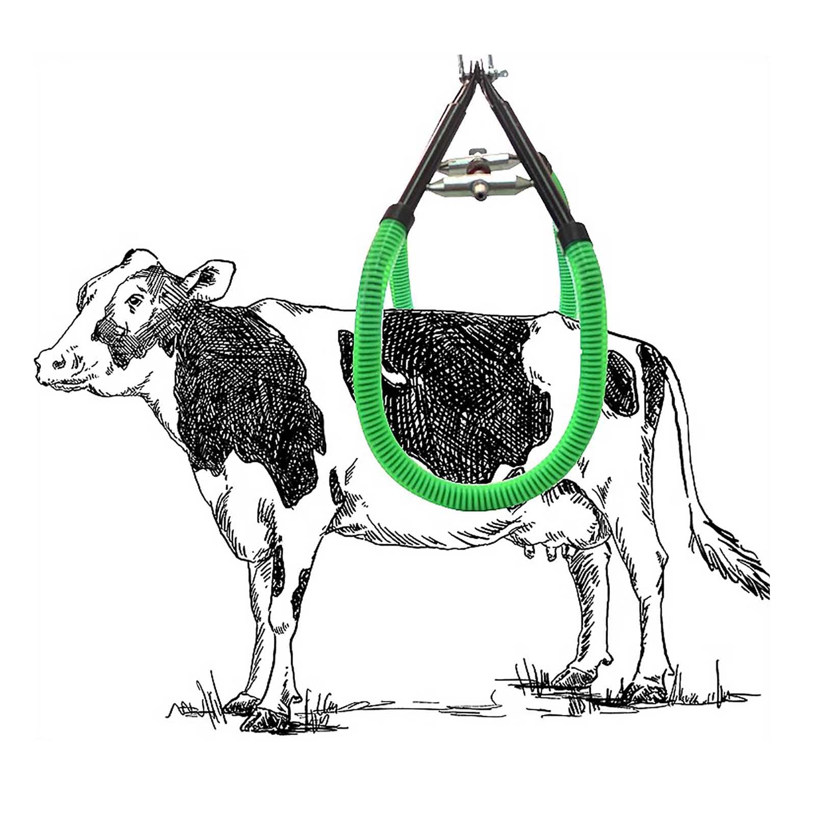 Dispositivo di sollevamento per bovini, Forniture per la movimentazione del bestiame ad alta resistenza, Sollevatore per fianchi di mucche, Forniture per bovini da stalla, Rastrelliera per il sollev
