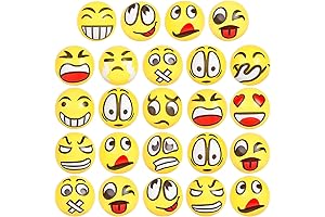 LovesTown Squeeze Balls for Stress Relief: 24 PCS Face Stress Balls for Kids Adults
