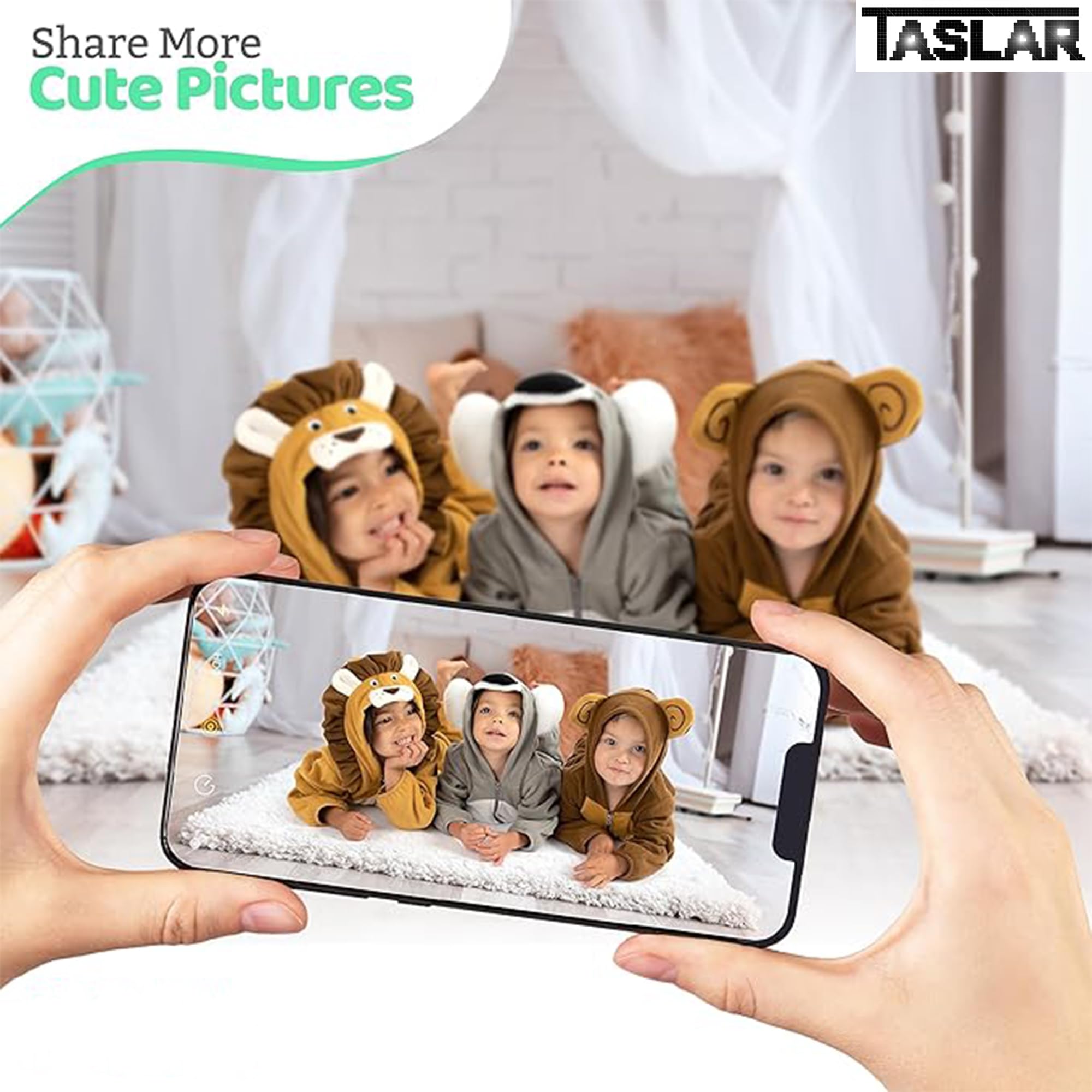 TASLAR Fleece Baby Bunting Bodysuit Infant One Piece Kids Hooded Bunting Long Sleeve Romper Outerwear Warm Winter Toddler Jacket Zipper Jumpsuit Dress Costume 3