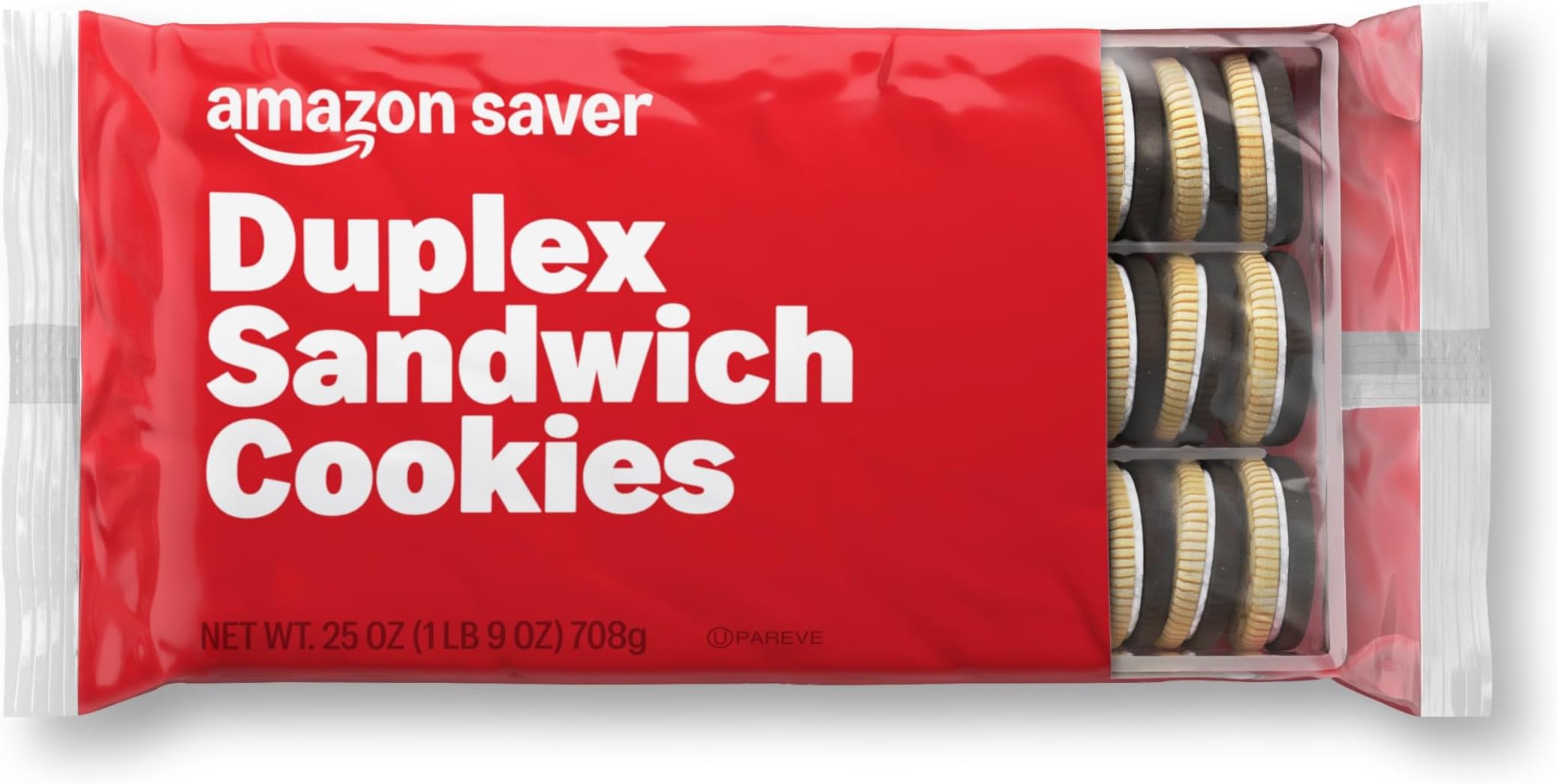 Duplex Sandwich Cookies, Chocolate Flavor, 25 oz