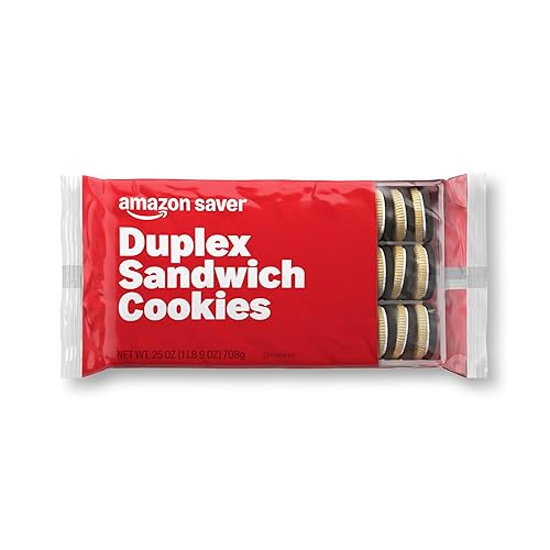 Amazon Saver, Galletas tipo sándwich dúplex, sabor a chocolate, 25 onzas