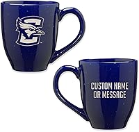 Vista 60 de Rico Industries NCAA UCLA Bruins Royal Blue - Taza de café de cerámica moteada grabada con láser de 16 onzas
