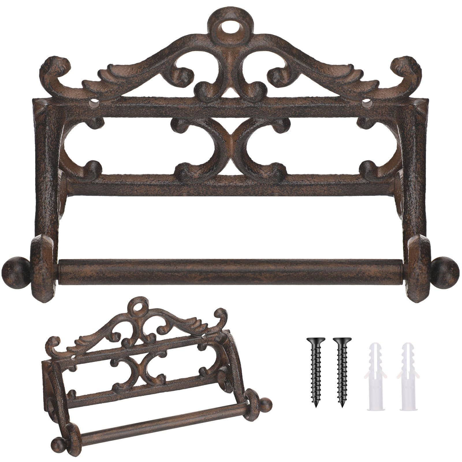 1 Pcs Vintage Cast Iron Toilet Paper Holder, White — Amazon image 10