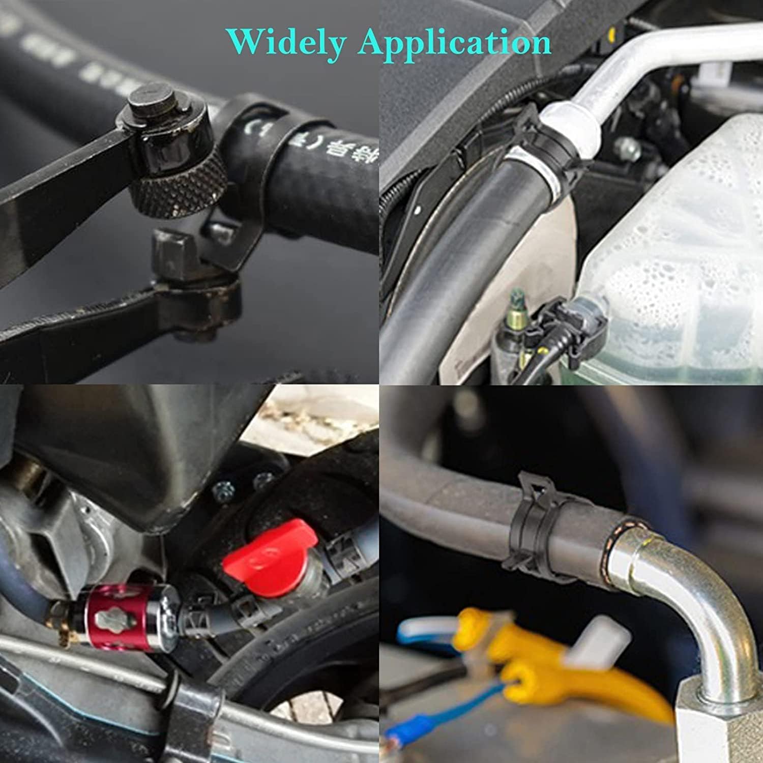 Buy PEROMI 210Pcs 725mm Spring Band Hose Clamps With Swivel Flat Hose