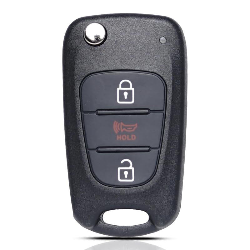 Controle Remoto Keyless Flip Key para Kia Soul 2010–2013, 3 Botões, 315MHz, FCC ID NYOSEKSAM11ATX, MechanMagic