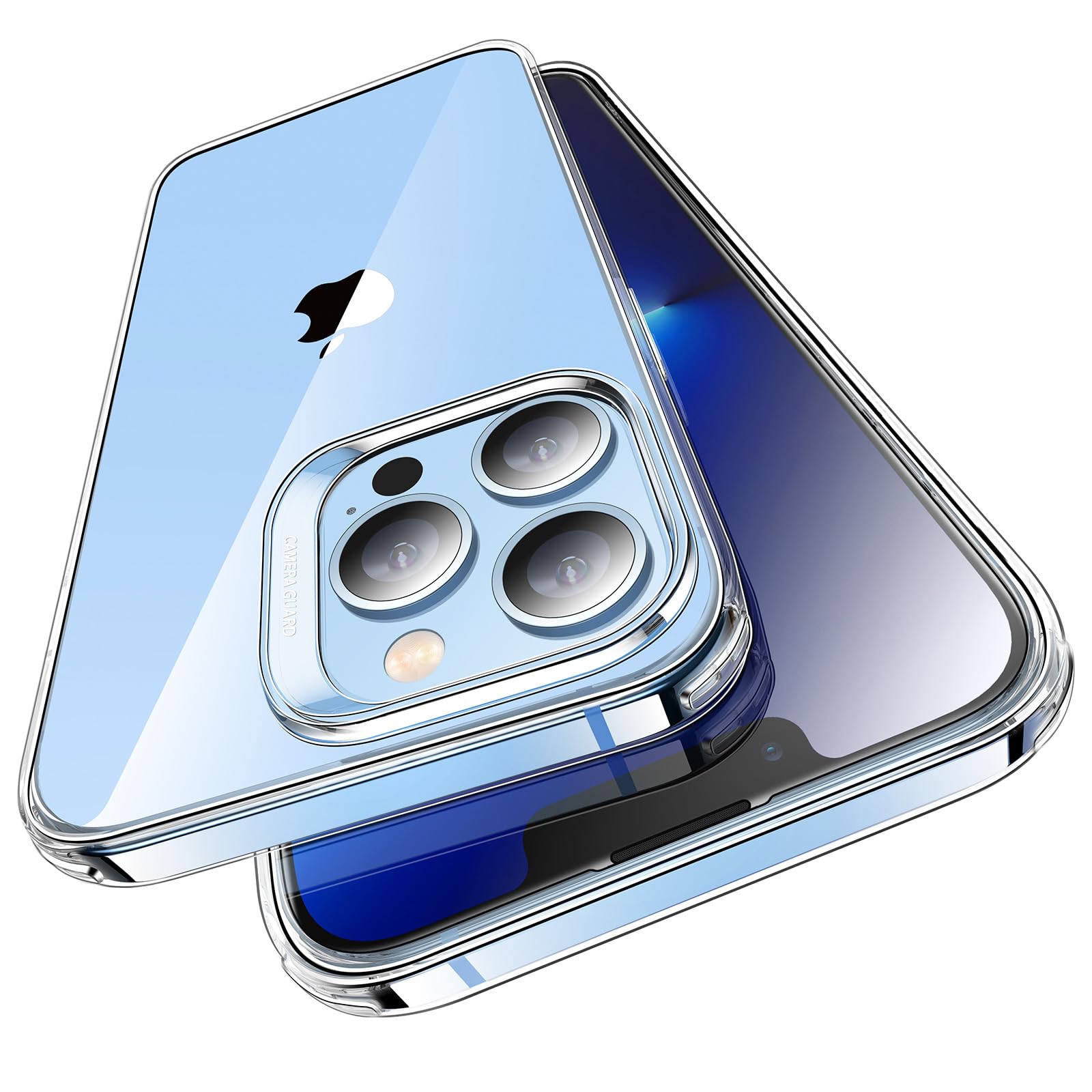 ESR for iPhone 13 Pro Max Case, Shockproof Thin Silicone Phone Case, Yellowing-Resistant Slim Transparent TPU Cover for iPhone 13 Pro Max, Project Zero Series, Clear