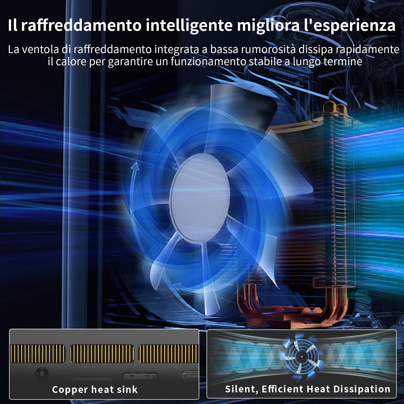 Mini PC Gaming AMD Ryzen 5 3550H(Fino a 3.7 GHz), Mini PC Desktop Win11 Pro 16GB DDR4 RAM 512GB SSD, Desktop Computer 4K UHD Radeon Graphics, WiFi 6/ BT 5.2/ USB*4/ HDMI*2/USB-C 4K@60Hz 3-Display