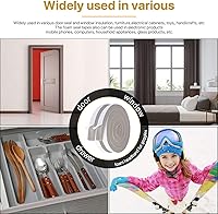 Vista 6 de Burlete de espuma para aire acondicionado - 2 rollos, 1 pulgada de ancho x 1 pulgada de grosor, total de 13 pies de largo, cinta aislante de espuma