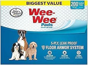 Four Paws Wee-Wee Pads for Dogs, 22x23 Inch, 200 Count, 2 Pack