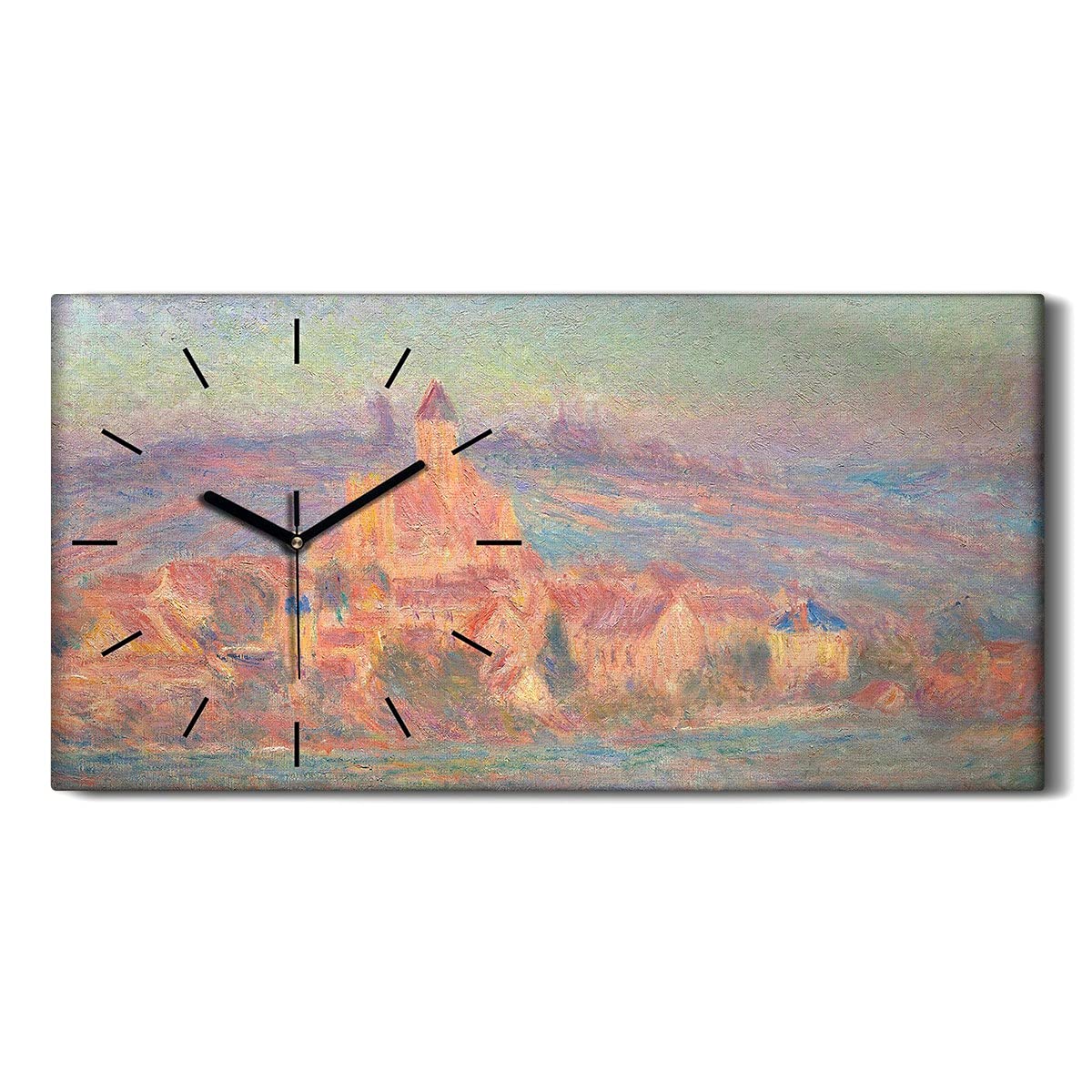 Horloge sur toile art moderne ne pas tic tac pour un sommeil serein