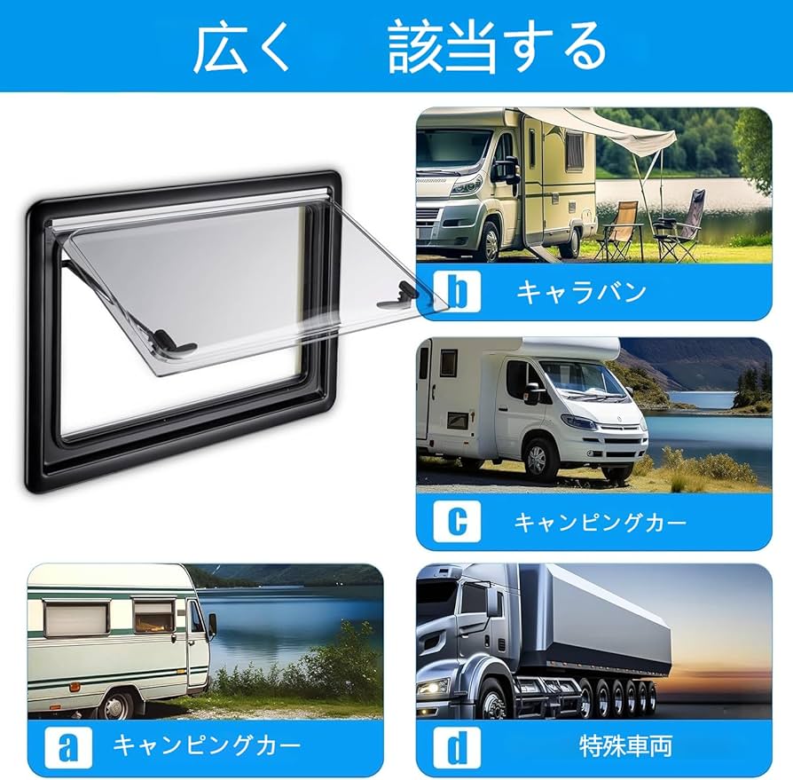 キャンピングカー窓枠蛇腹　網戸 Amazon.co.jp: キャンピングカー 窓 外開き スライド式 RV