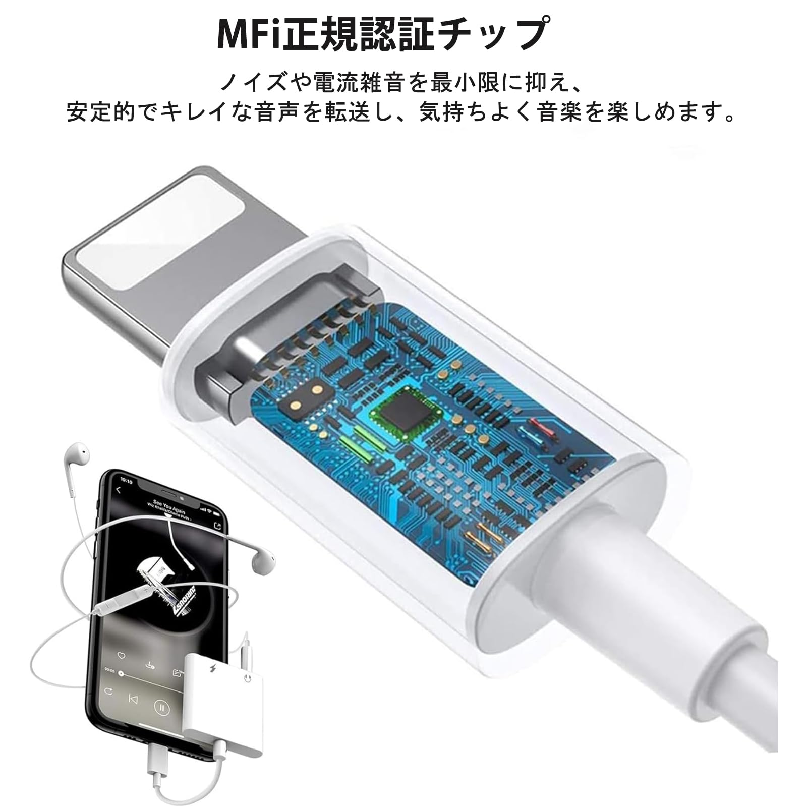 Amazon.co.jp: TOMPOL iPhone イヤホン変換アダプタ 【MFi認証品 純正