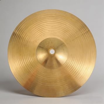 10 Inch Brass Crash Cymbal,Crash Ride Cymbal Drum Instrument Percussion Accessories Drum Kit for Beginners and Players Essential Percussion Instrument