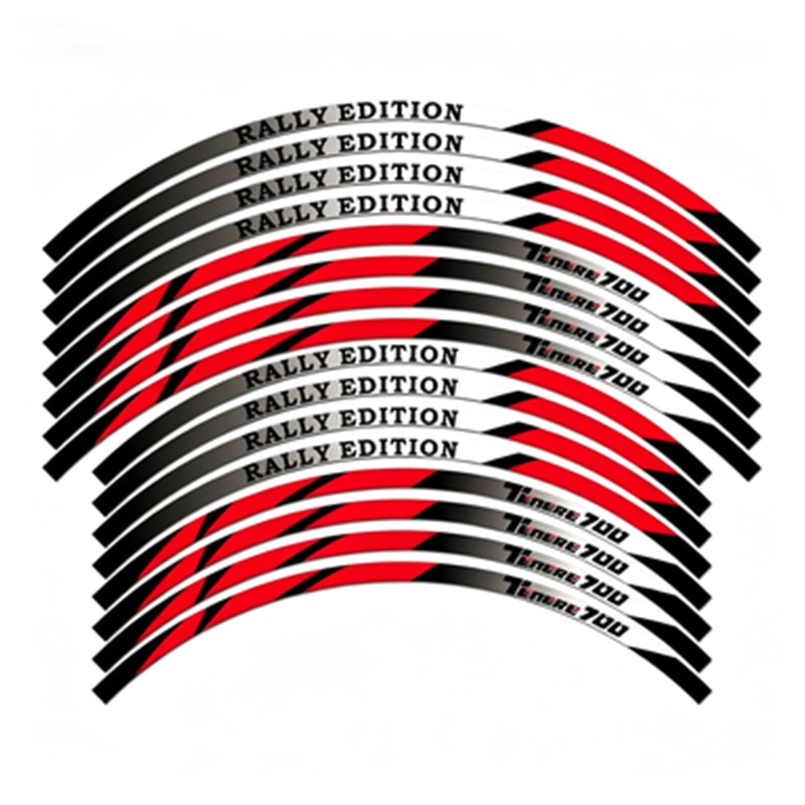 Motorcycle Wheel Stripes Sticker Rim Hub Reflective Decals for Yamaha for Tenere 700 18 and 21 Inch for TENERE700 Motorbike(Color5)