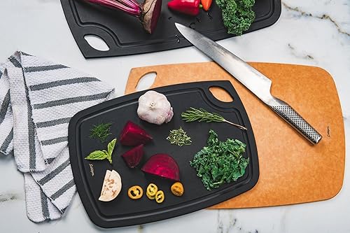 Miniatura 3 de Cuisipro Fibra de madera, 9 x 12.5 x 0.25 pulgadas, tabla de cortar de pizarra