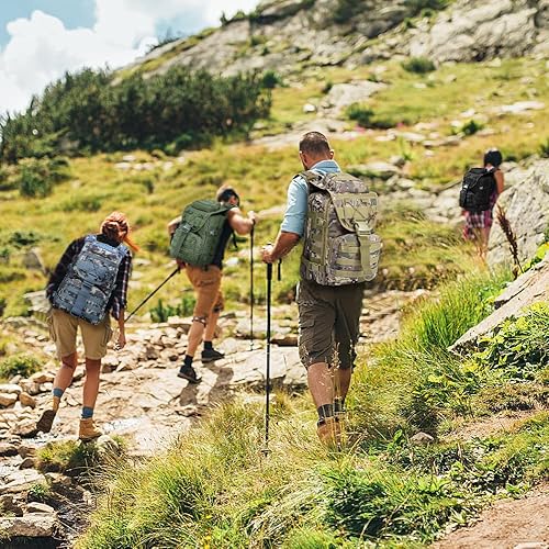 Miniatura 2 de Mochila táctica militar para hombres y mujeres, bolsa de 35 L, bolsa de insectos del ejército, camping, senderismo, senderismo, mochila de 3 días