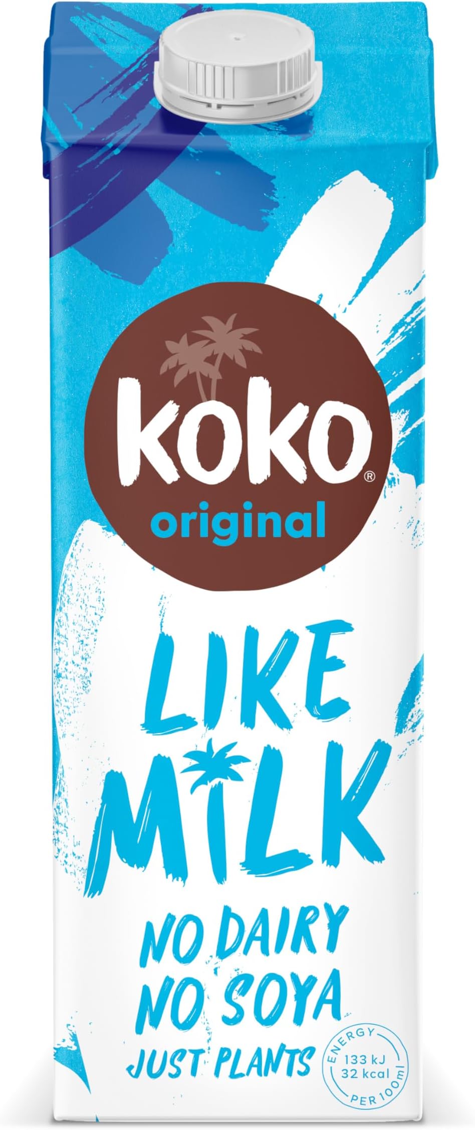 Koko Original 12 x 1L | Light & Fresh Tasting Coconut Milk | Ambient Long Life | 27 Calories Per 100ml | Allergen Free | Healthy & Vegan | Sustainably Grown, Farmed and Produced | No Monkey Business