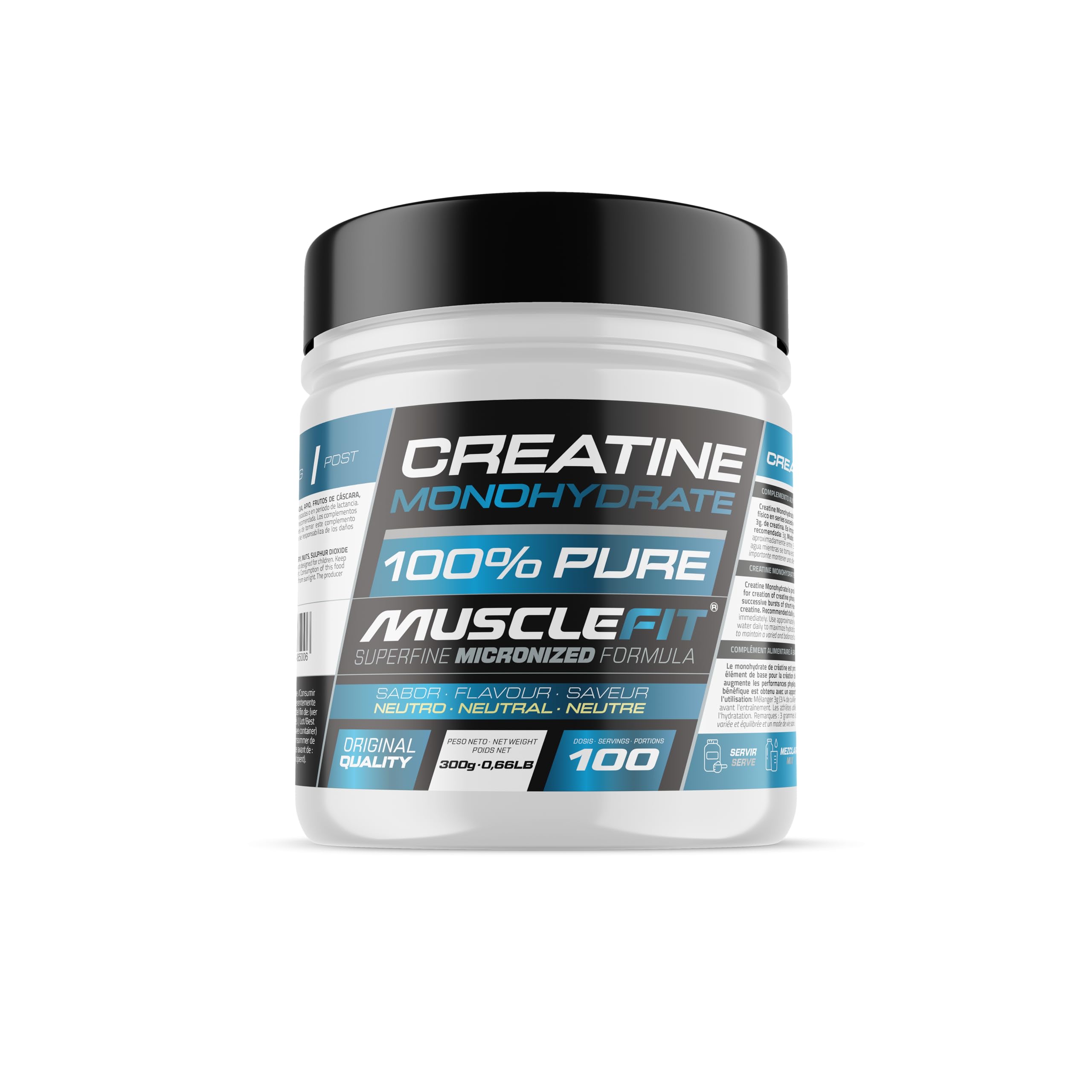 MuscleFit - Pack ISOLATE Protein 2kg Sabor Vainilla y Canela + Creatina 300g