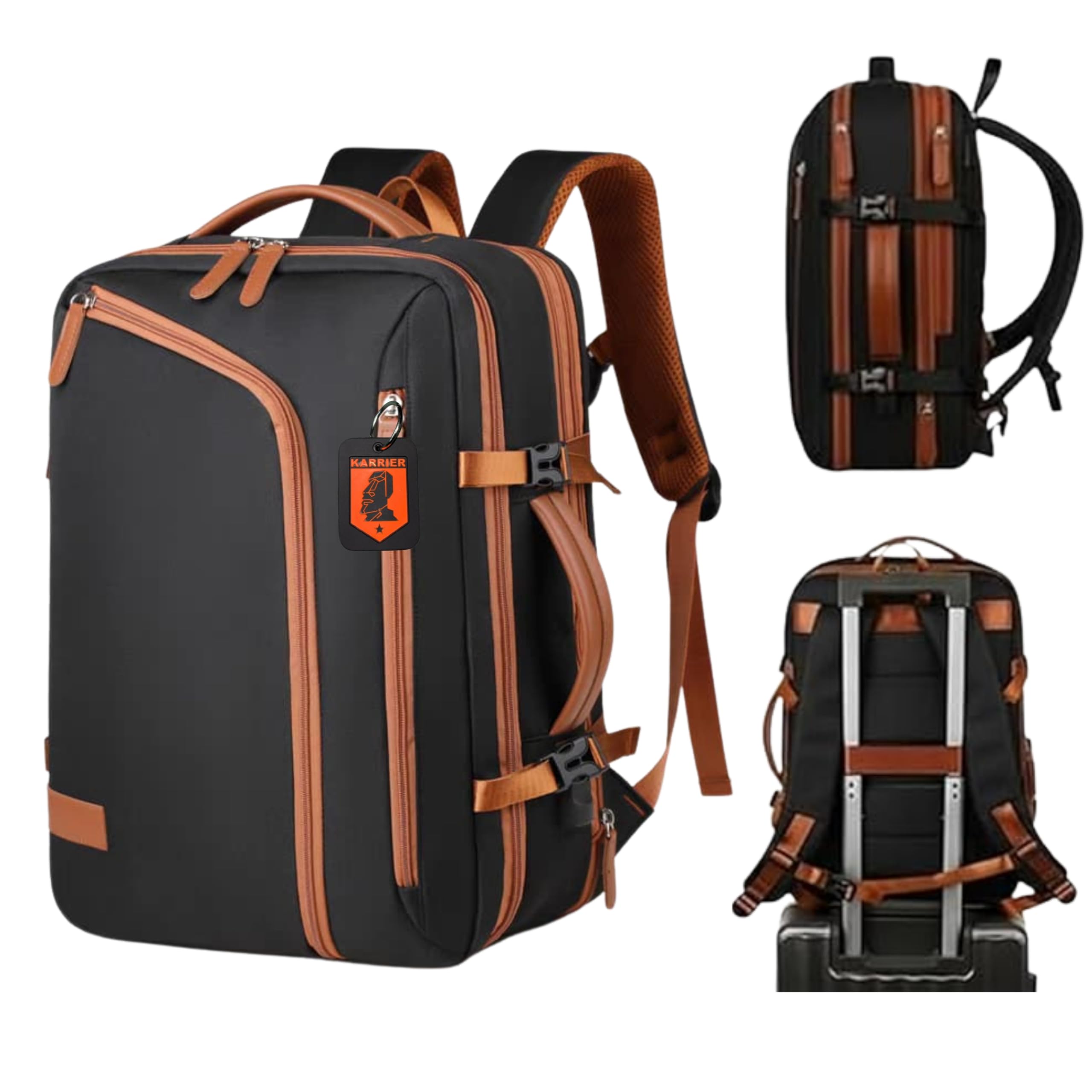 Backpack with Padded Laptop Compartment, Expandable Bag Pack, Bag for Office, College, Students-image-37