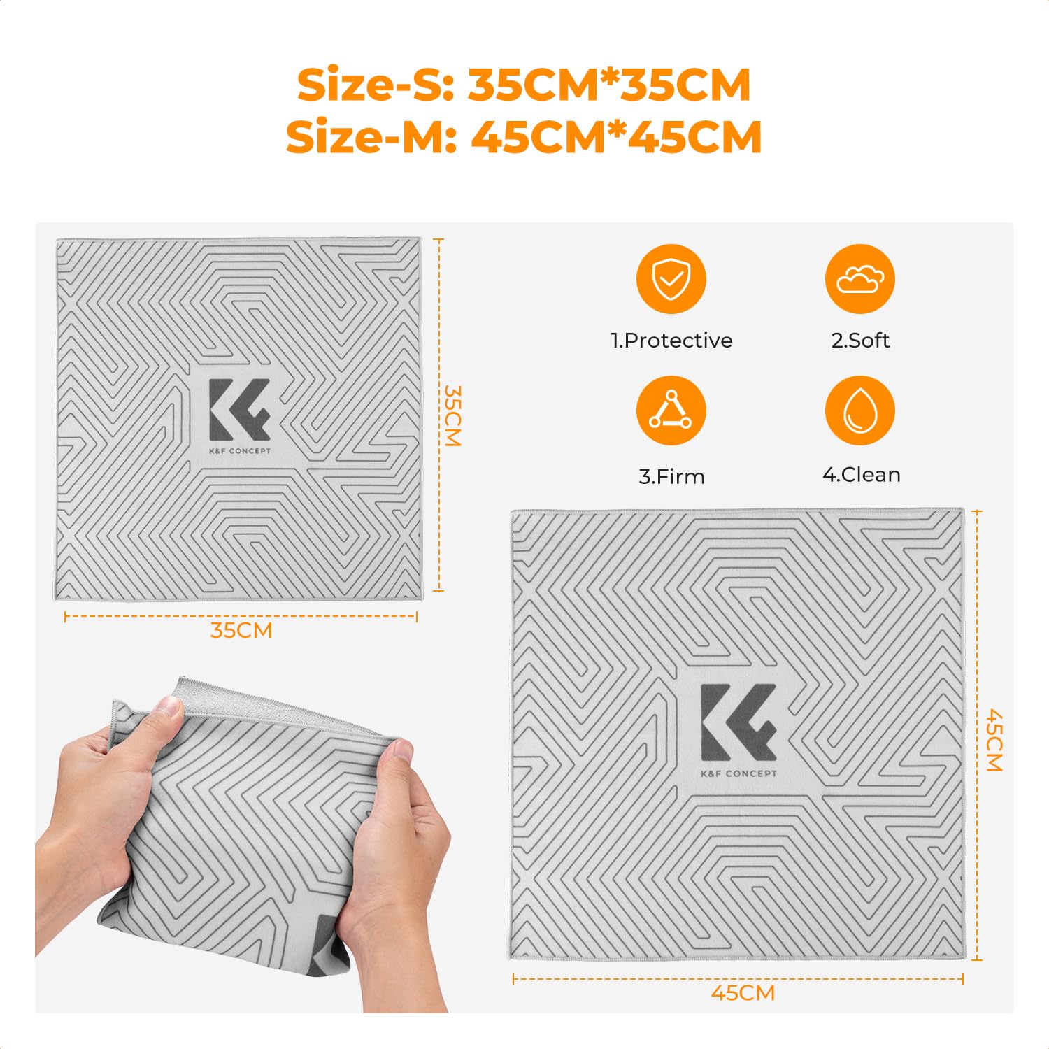 K&F Concept 2 szt. ściereczka do owijania aparatu tkanina do aparatu 36 mm + 45 mm