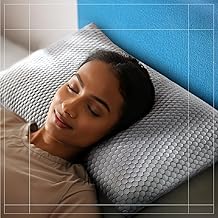 Duroflex Core Balance Orthopedic Memory Foam Pillow, Medium-Firm, 4 Inch Height | Cooling Ice Dough Technology | Arctic Ice Fabric | Neck Pain Relief | (24 x 16 Inch, White) | 1 Year Warranty