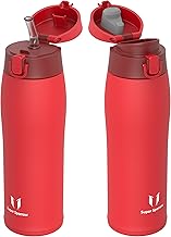 Super Sparrow Insulated Water Bottle - Travel Mug - 350ml, 500ml, 750ml，950ml - Stainless Steel Water Bottles - BPA Free - Leakproof Metal Bottles - Includes 2 Lids, Straw Lid & Spout Lid