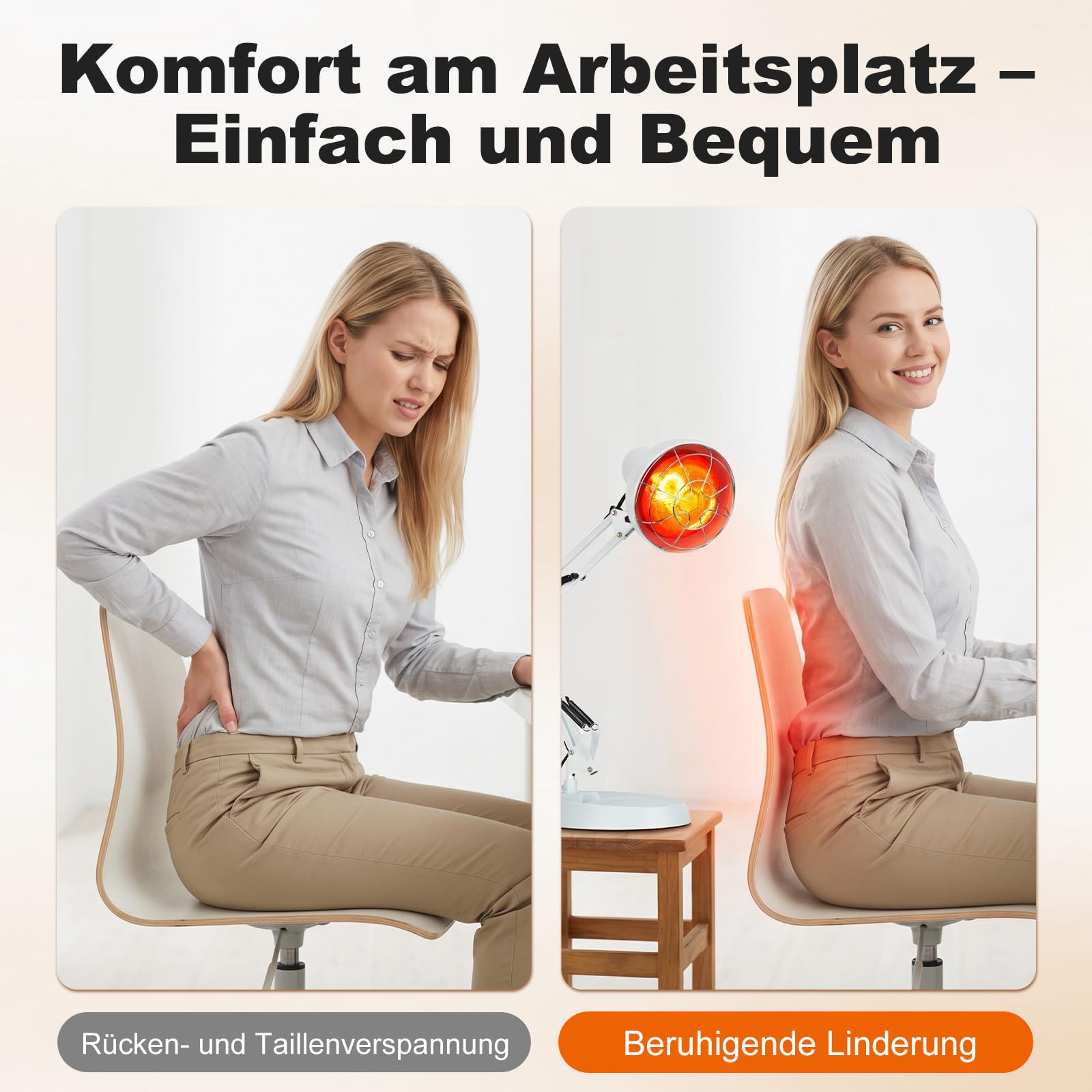 Cozion Rotlichtlampe, In-frarotlampe Wärmelampe 100 W Rotlichtlampe In-frarotlichtlampe Sockel und Tragbarer Heimgebrauch