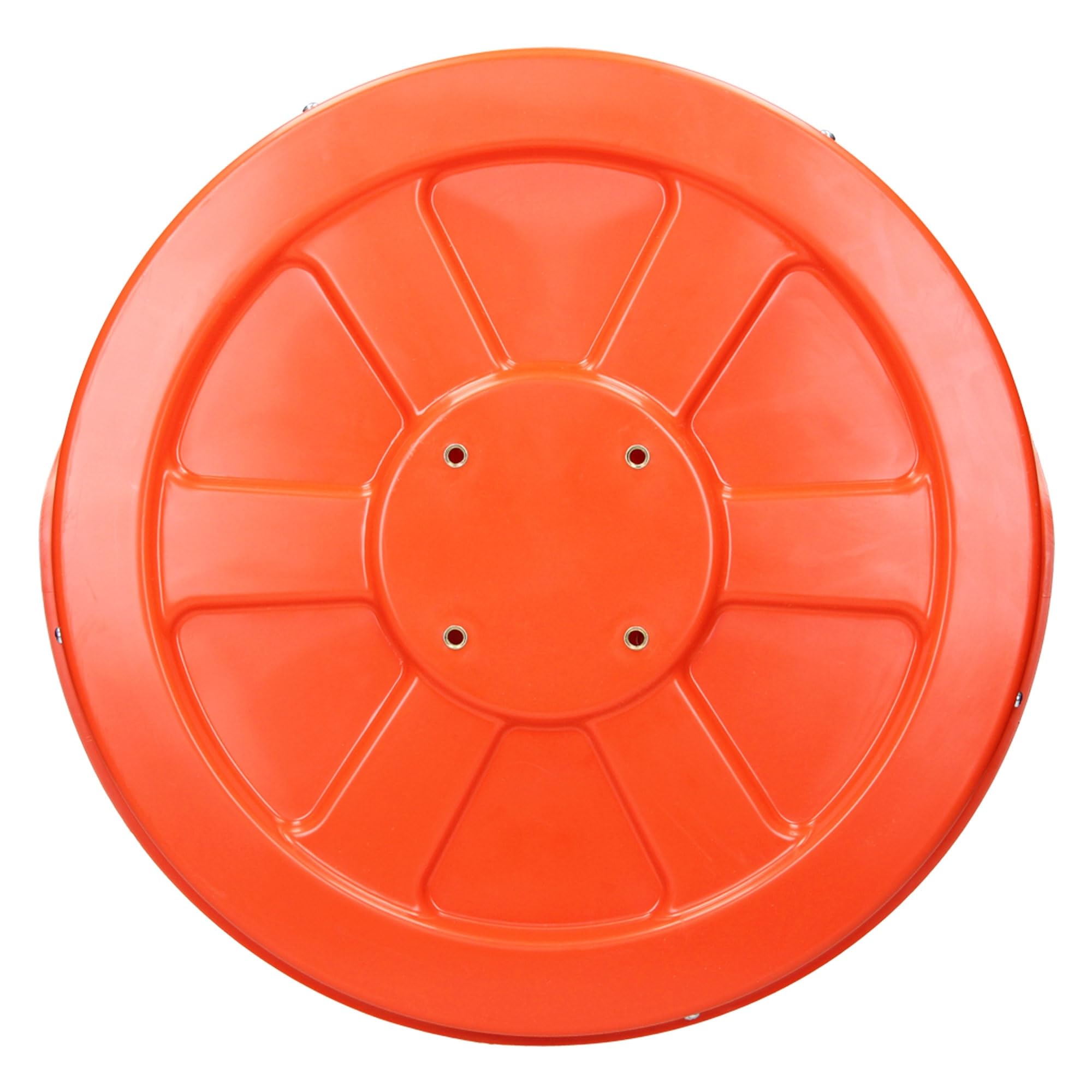 ECD Germany Verkeersspiegel 45 cm met draaibare houder, rood, onbreekbaar, weerbestendig, veiligheidsspiegel bewakingsspiegel convexe spiegel panoramaspiegel, vergemakkelijkt het in- en uitschuiven