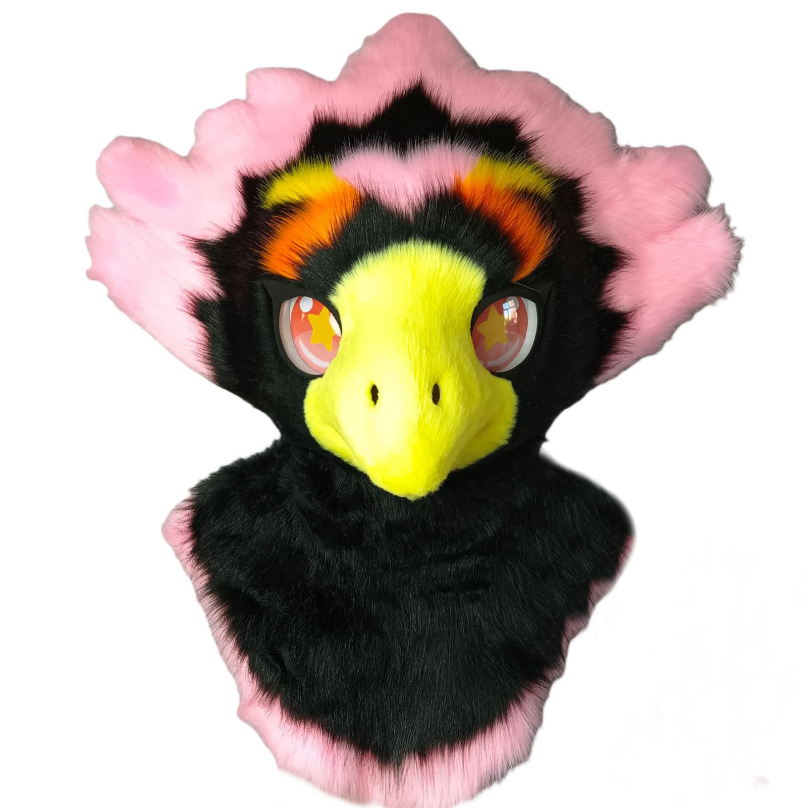 Fursuit Furry maska ​​na głowę zwierzęcia, najwyższej jakości miękkie pluszowe futro maska ​​kostiumowa na całą twarz na Halloween karnawał Cosplay do odgrywania ról