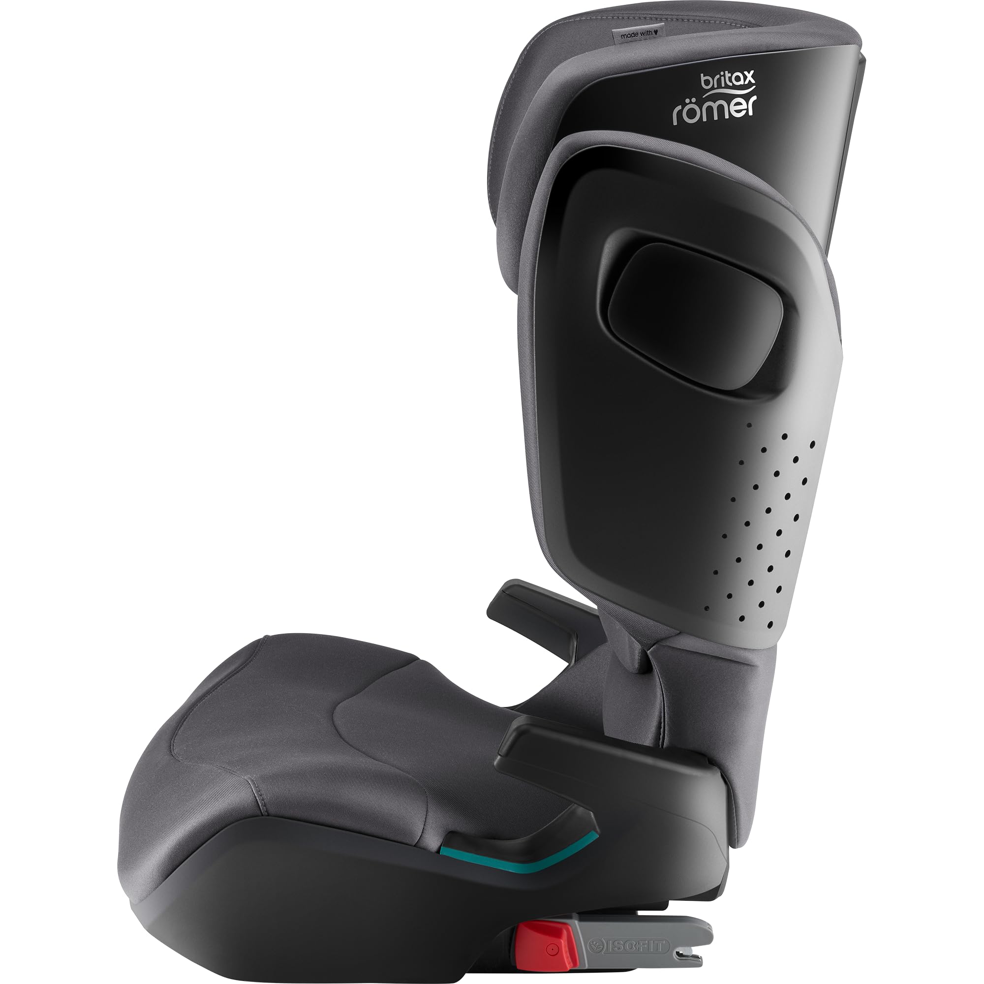 BRITAX RÖMER Seggiolino per bambini 15-36 kg Kidfix M i-Size, con Isofix e ventilazione, 100-150 cm (i-SIZE), 3,5-12 anni, Midnight Grey