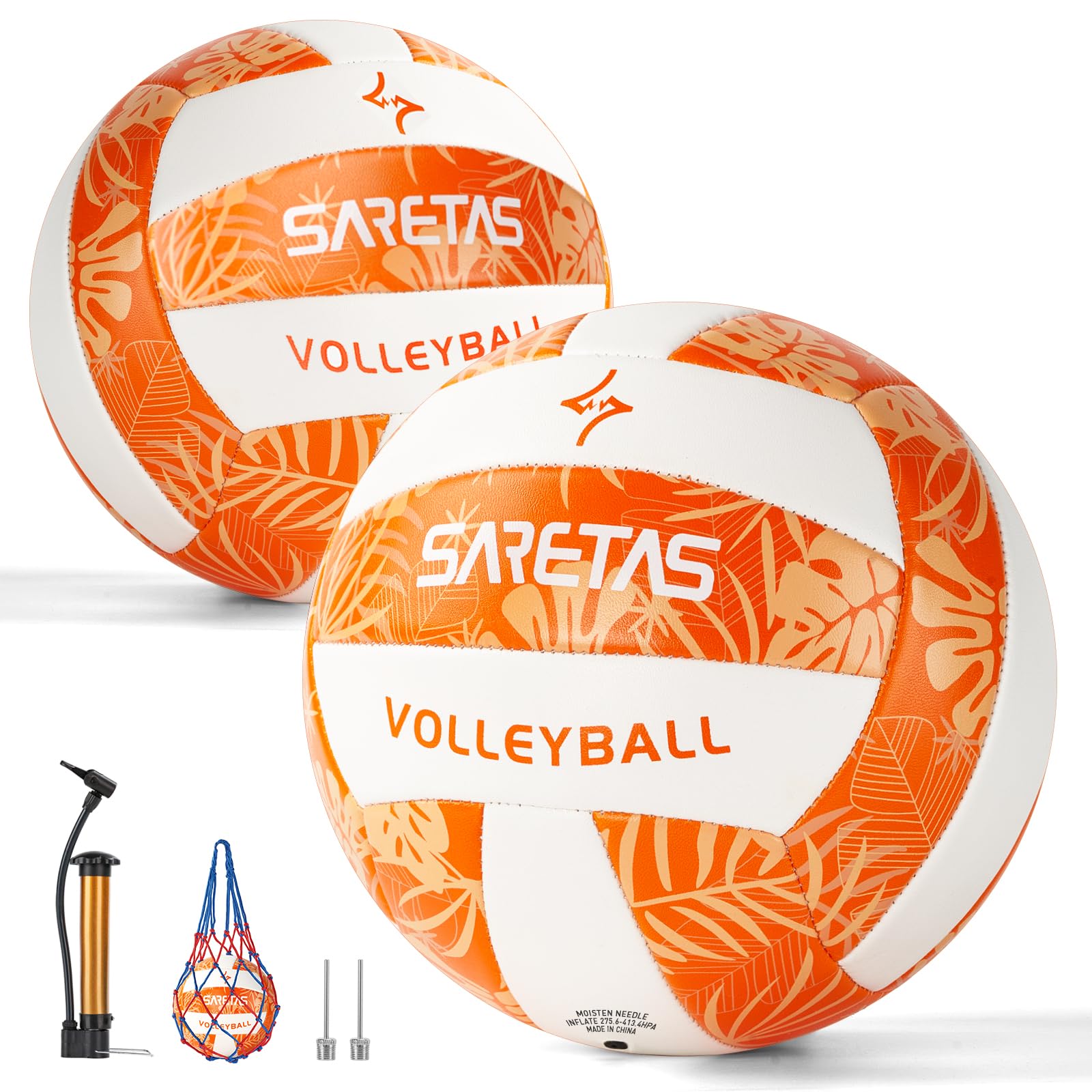 Outdoor Volleyball, Size Beach Volleyball Composite Leather Waterproof  Volleyball Ball, Gift for Packs Indoor Training Volley Ball, Play for  Teens