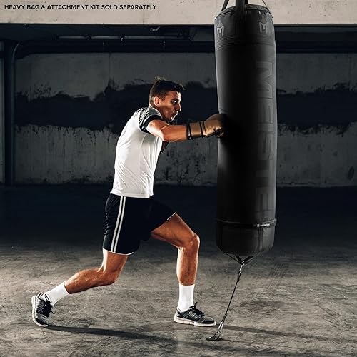 Miniatura 4 de Meister Kit de montaje de anclaje de piso con anillo en D de bolsa pesada de doble extremo con bungees - negro