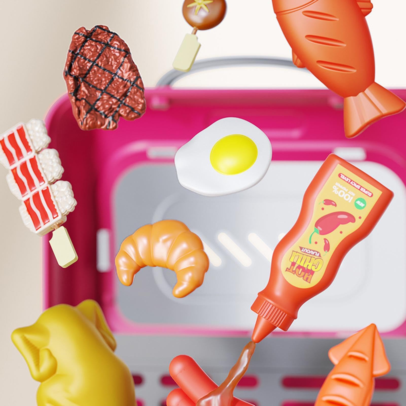 Kit Cucina per Bambini Set Griglia Cucina Pieghevole con Suono e Luce | Cucina da Per bimbi e bimbe, esterno, asilo , soggiorno, camera da , viaggio, campeggio, natale, compleanno
