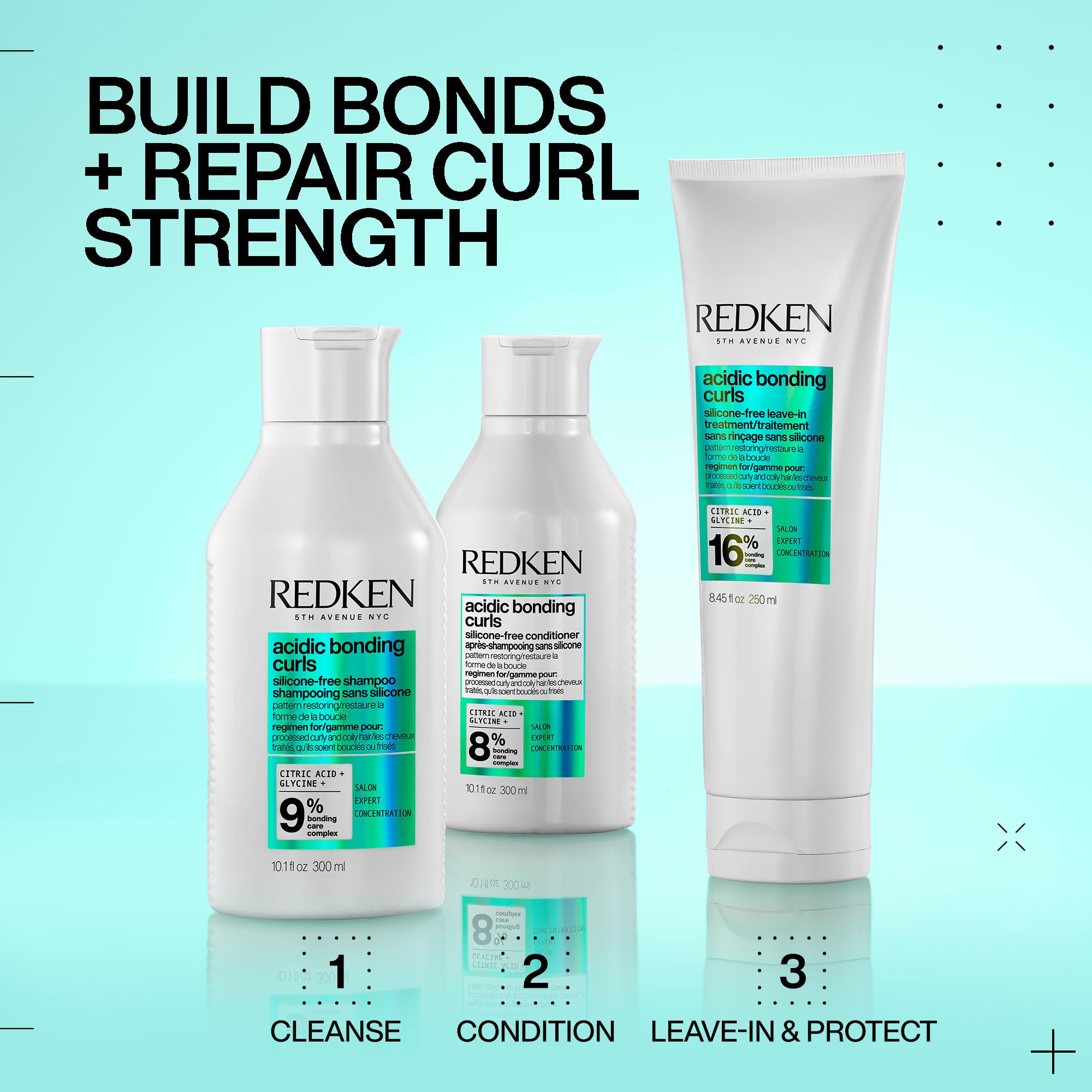 Redken Odżywka do włosów kręconych, kwaśnych loków, regenerująca odżywka bez siarczanów do włosów kręconych, łatwa do rozczesania, redukuje puszenie się włosów, nawilżanie, kuracja