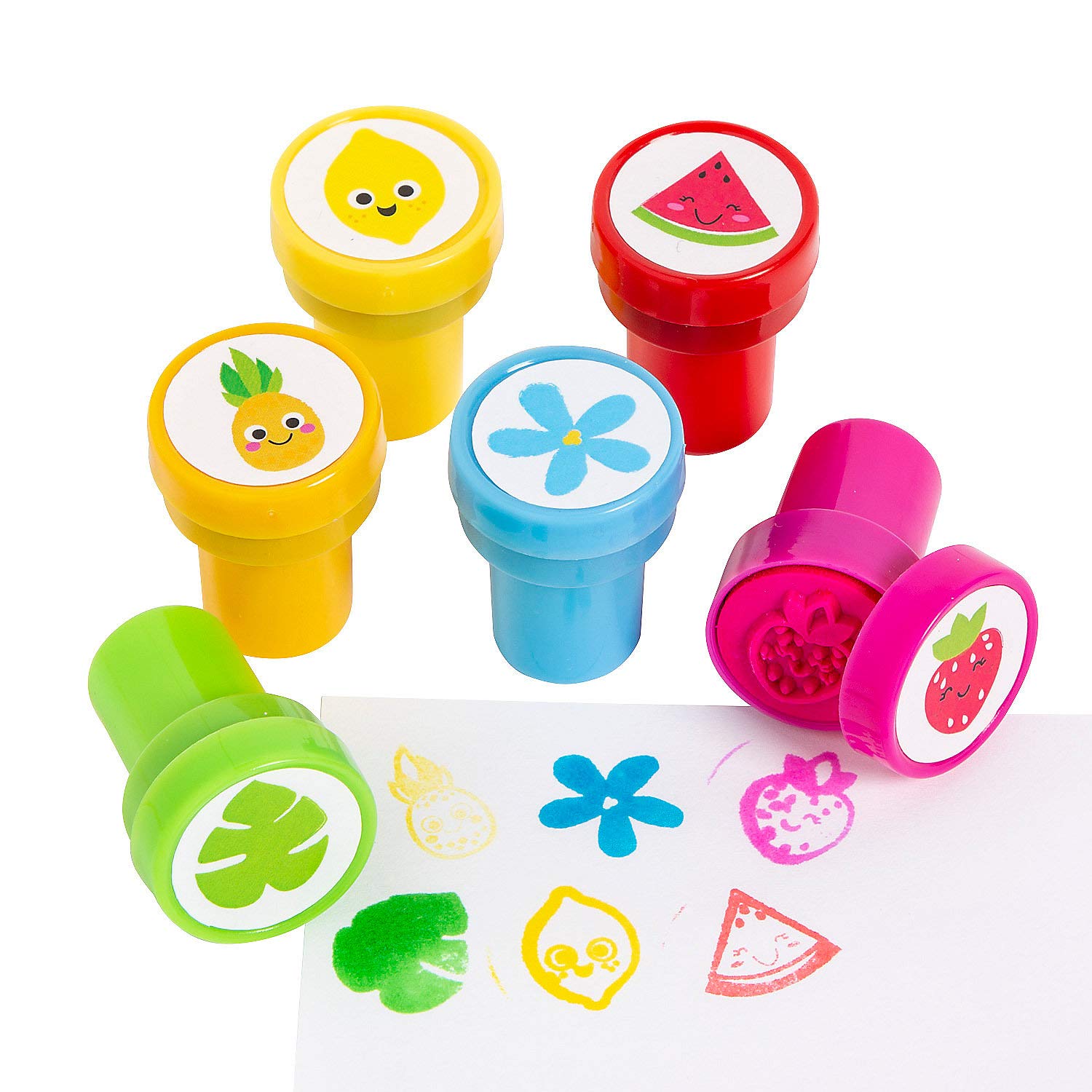 Amazon.com: Fun Express Bright Colors Fun Fruit Plastic Stampers