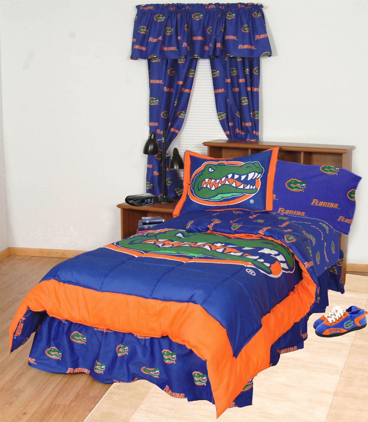 Florida Gators Twin Size Comforter Set Sports Fan Bed In