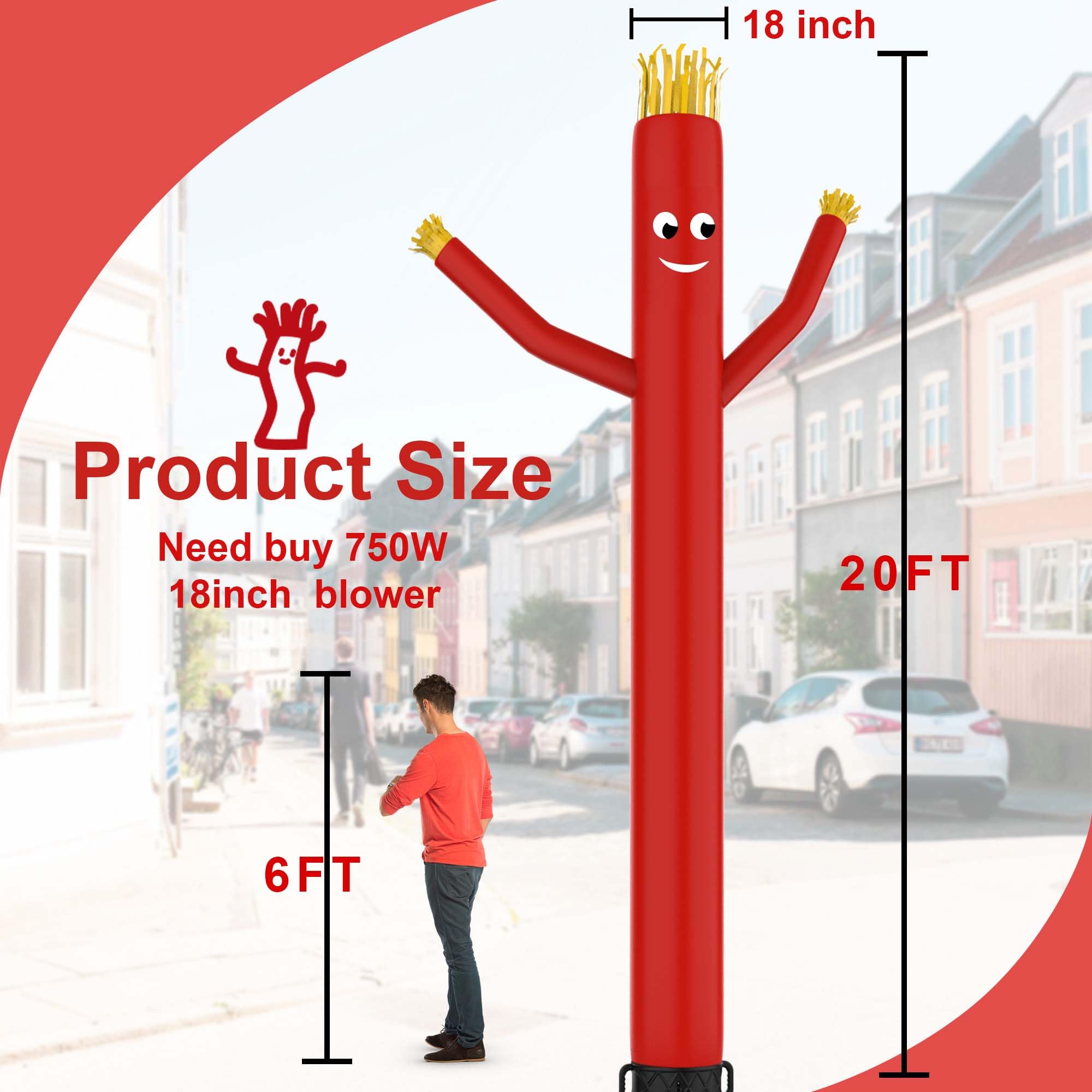 Amazon.com: Sky Waving Inflatable Tube Man Only, 20 Feet Tall