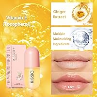 Vista 88 de KISSIO Plumper de labios, brillo de labios de color, potenciador de labios, extractos de plantas, suero labial que rellena los labios, brillo labial