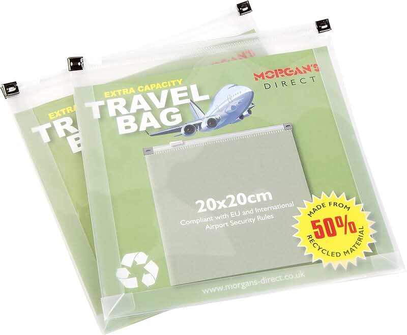 Amazon.co.uk clear bag 20x20