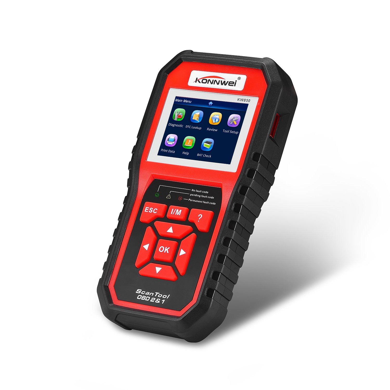 KONNWEI KW850 OBD2 Strumenti diagnostici per Auto OBD 2 Strumento diagnostico Automatico Motore di Controllo Scanner per Auto automobilistici Lettore di Codici Nero