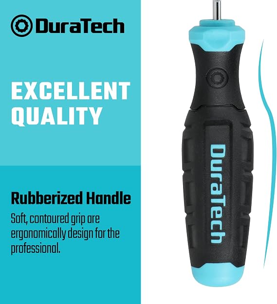 DURATECH 4-Piece Precision Hook and Pick, Offset&Straight Pick, Anti-Slip