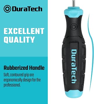 DURATECH 4-Piece Precision Hook and Pick, Offset&Straight Pick, Anti-Slip