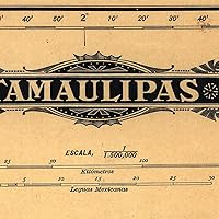 Vista 4 de Antiguos Maps Estado Libre y Soberano de Tamaulipas del Atlas Mexicano circa 1884 Póster decorativo vintage para pared, 24 x 30 pulgadas