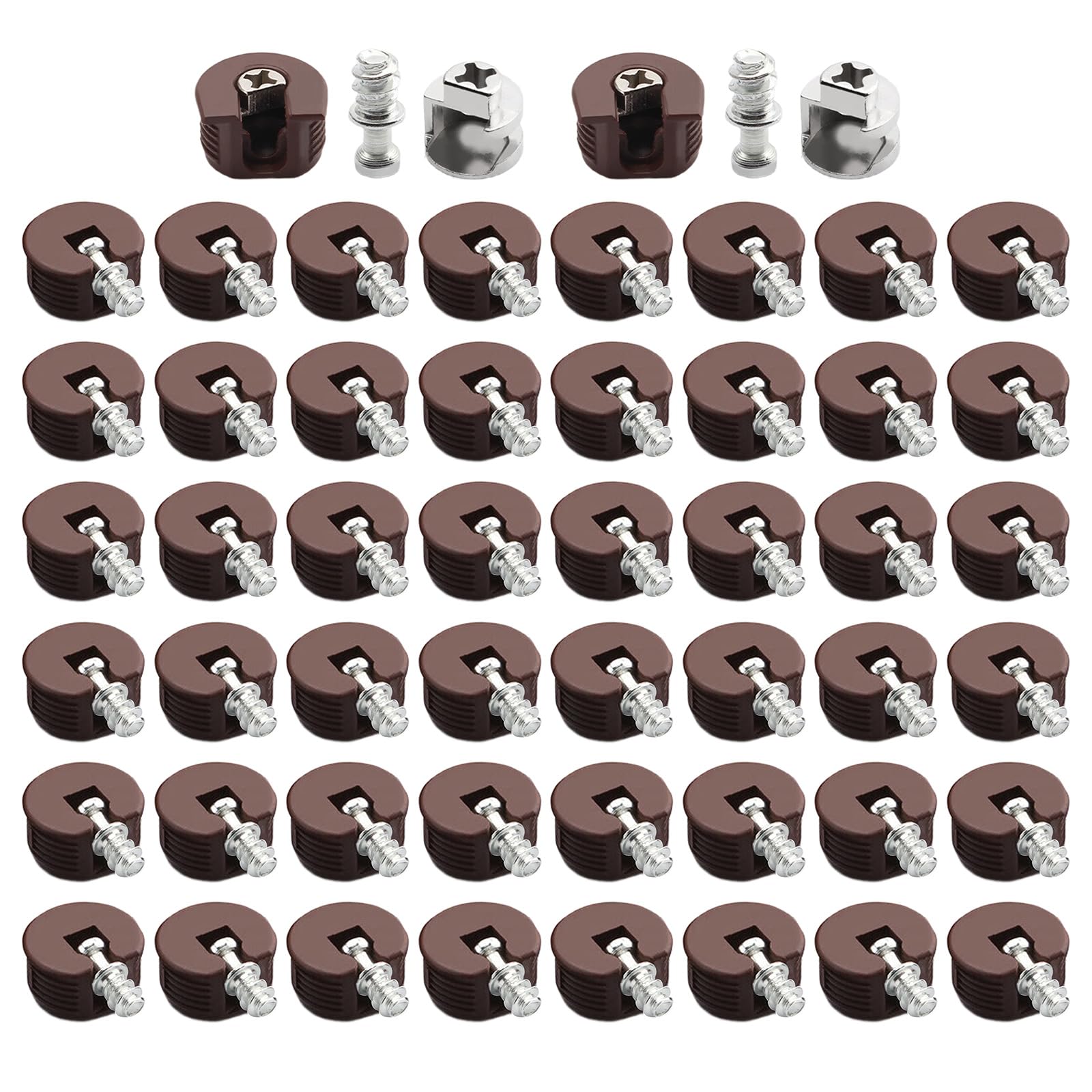 50Pcs Plate Clips with Screws Woodworking Metal Cupboard Hinges Assembly Concealed Cabinet Connectors Enduring Woodworking Metal Cupboard Hinges Assembly