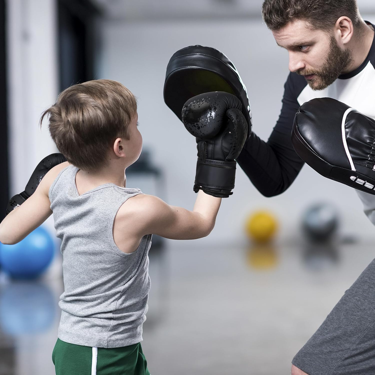 Kids Boxing Glove 6oz 8oz, Youth, Boys and Girls Training Sparring Gloves for Punching Bag, Kickboxing, Muay Thai, MMA, Gift for Age 6-15 Years