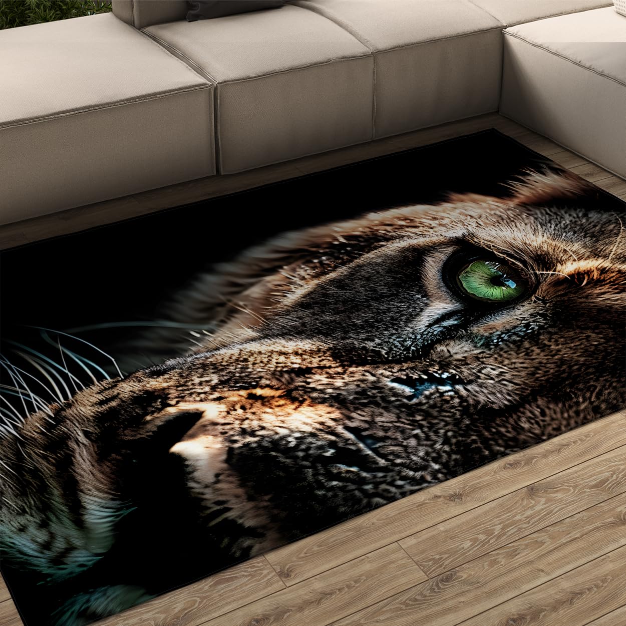 Tapis Tiger Green Eye 200x300cm tapis de salon non muant pour animaux